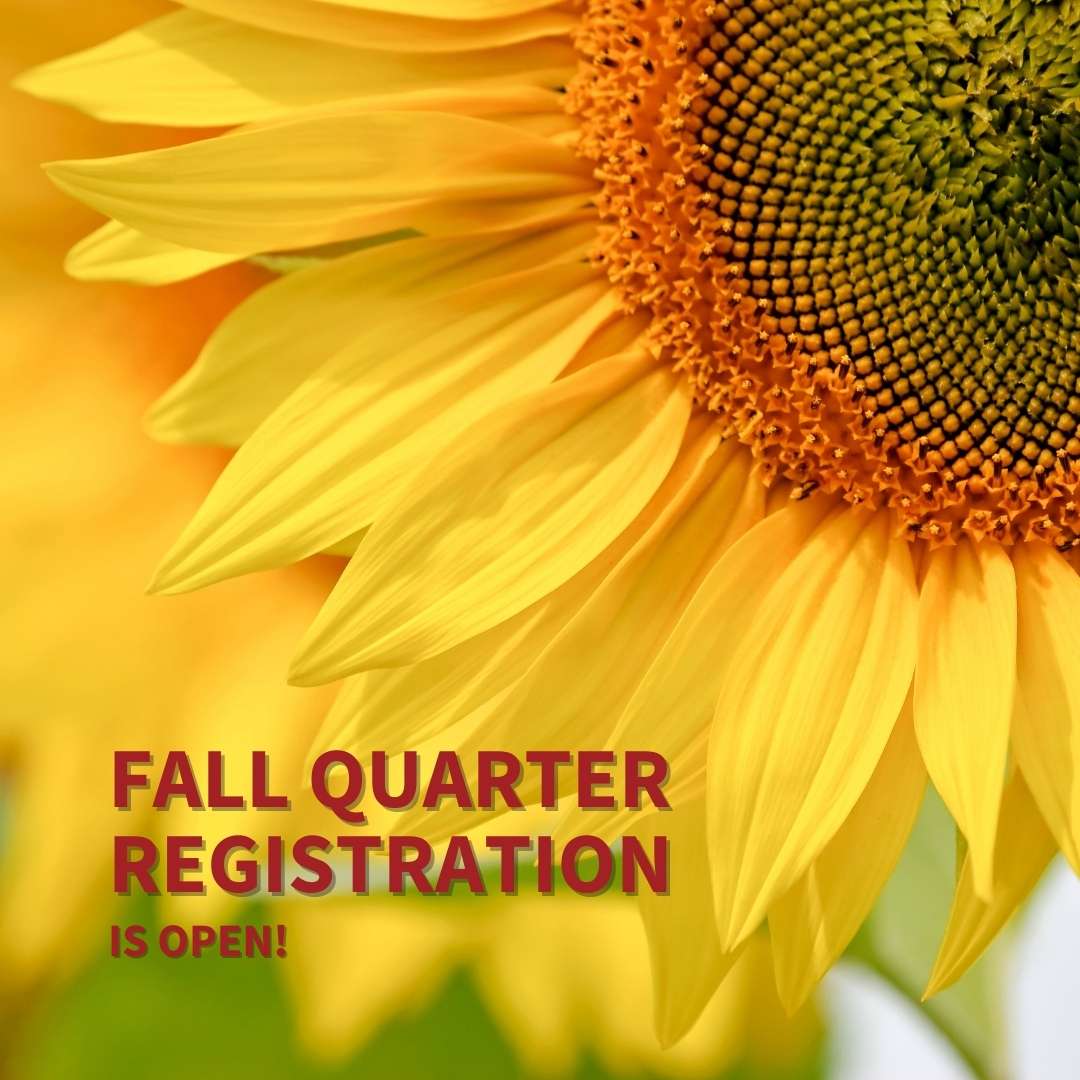 Fall Registration Is Open!