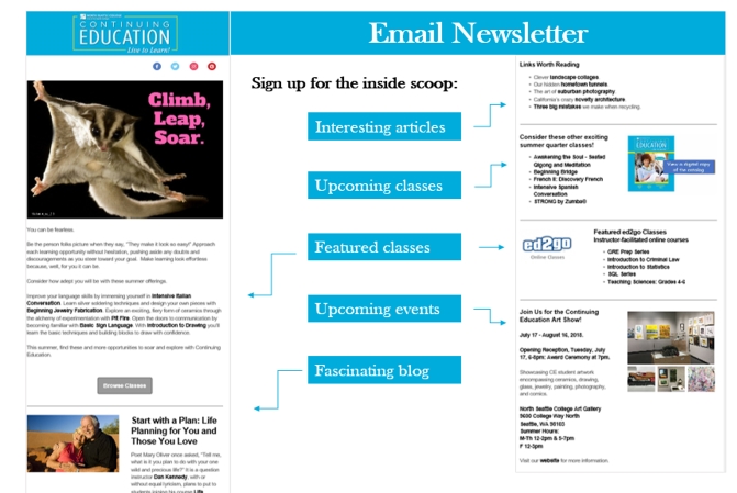 Sample Email Newsletter graphic